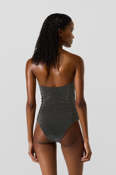 FÜRDŐRUHA KARL LAGERFELD SIGNATURE LUREX CHEEKY SS - Kép 2