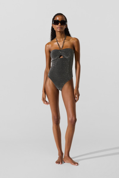 FÜRDŐRUHA KARL LAGERFELD SIGNATURE LUREX CHEEKY SS - Kép 4