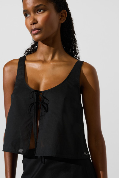 STRANDRUHA KARL LAGERFELD KARL DNA CAMI BEACH TOP - Kép 3