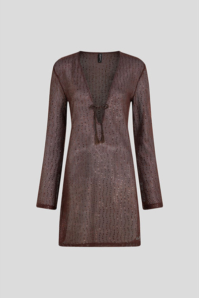 STRANDRUHA KARL LAGERFELD CROCHET LS BEACH DRESS - Kép 1