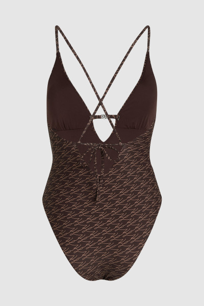 FÜRDŐRUHA KARL LAGERFELD AUTOGRAPH CHEEKY SWIMSUIT - Kép 2