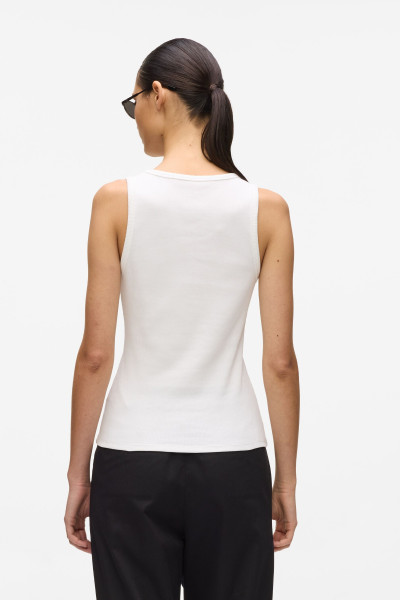 TOP KARL LAGERFELD ESSENTIAL LOGO COMMERCIAL TANK - Fotografie č. 3
