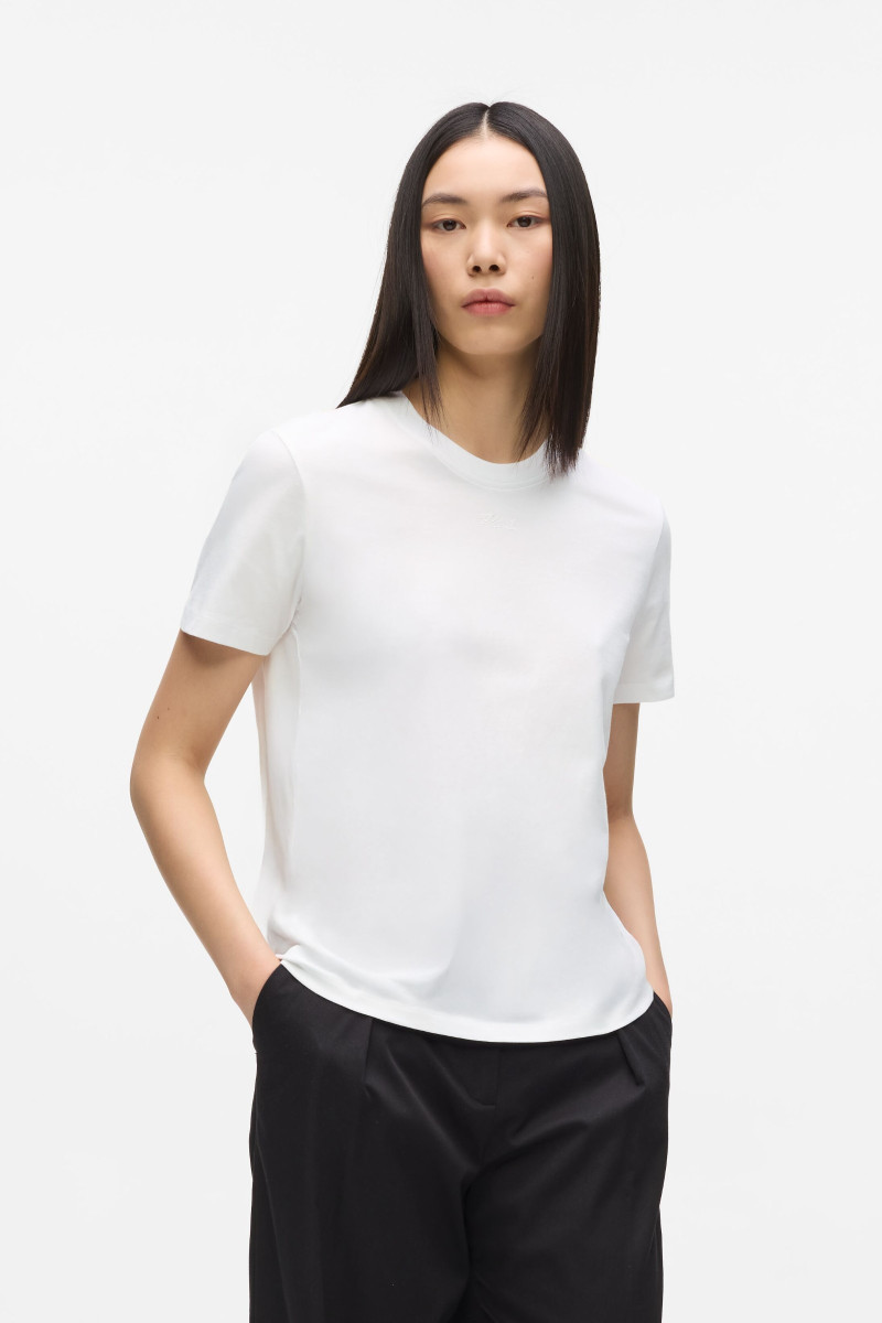 Tričko Karl Lagerfeld Essential Regular T-Shirt White