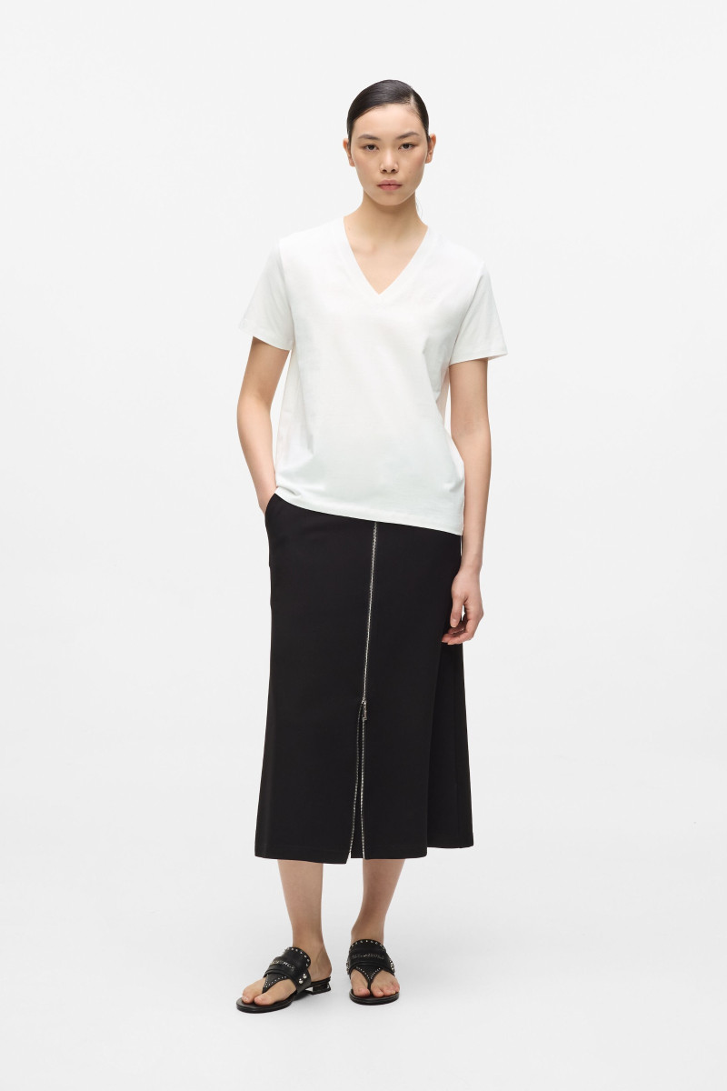 Tričko Karl Lagerfeld Essential V-Neck T-Shirt White