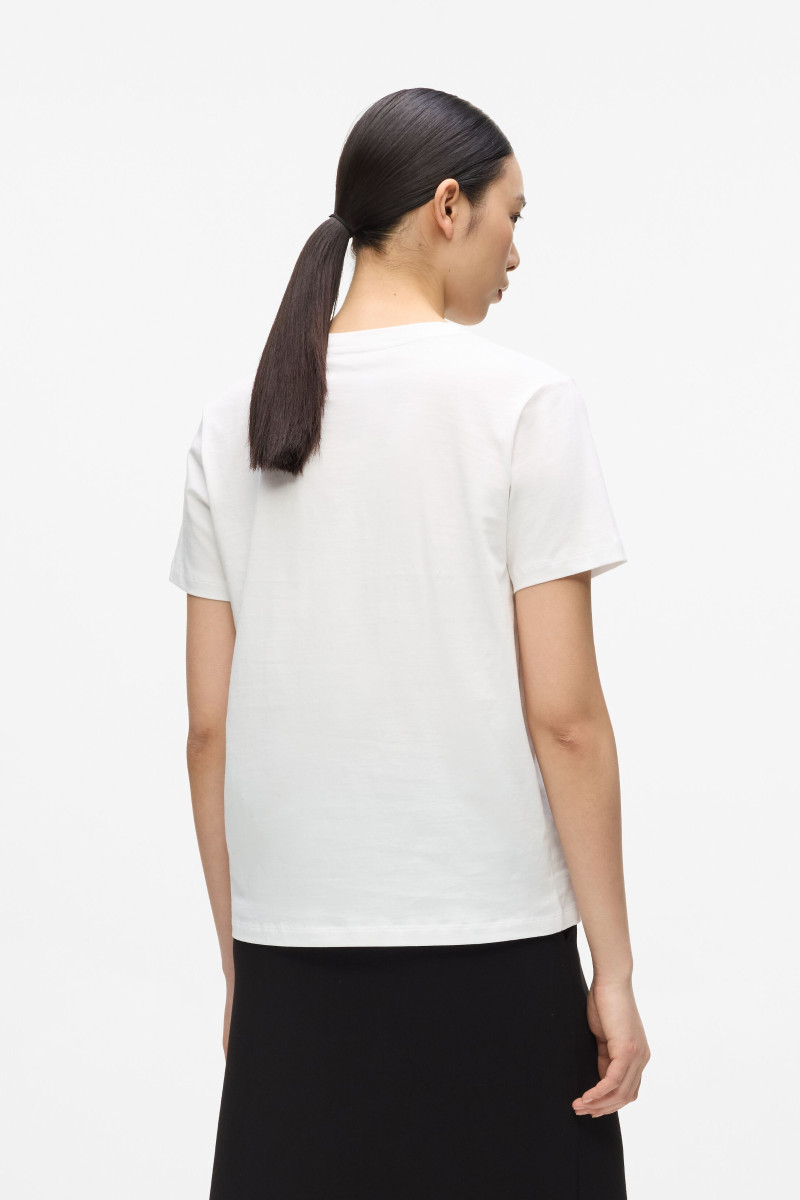 Tričko Karl Lagerfeld Essential V-Neck T-Shirt White
