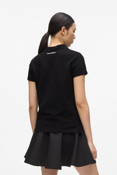 PÓLÓ KARL LAGERFELD IKON PIQUE POLO - Kép 2