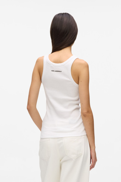 TOP KARL LAGERFELD IKON RIBBED TANK TOP - Kép 3