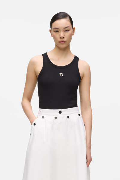 TOP KARL LAGERFELD IKON RIBBED TANK TOP - Kép 1