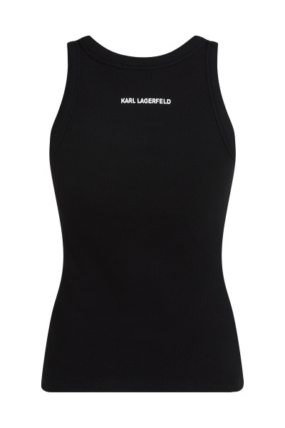 TOP KARL LAGERFELD IKON RIBBED TANK TOP - Kép 6