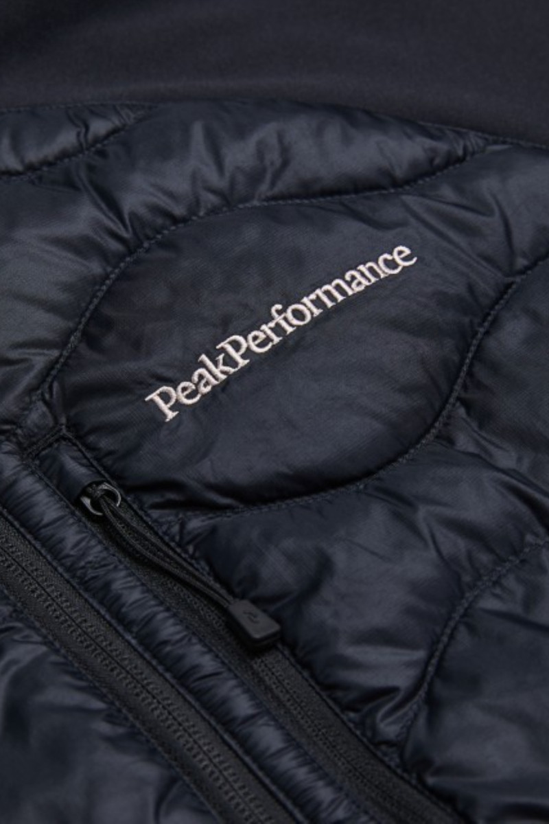 Bunda Peak Performance Helium Down Hybrid Hood Men Black