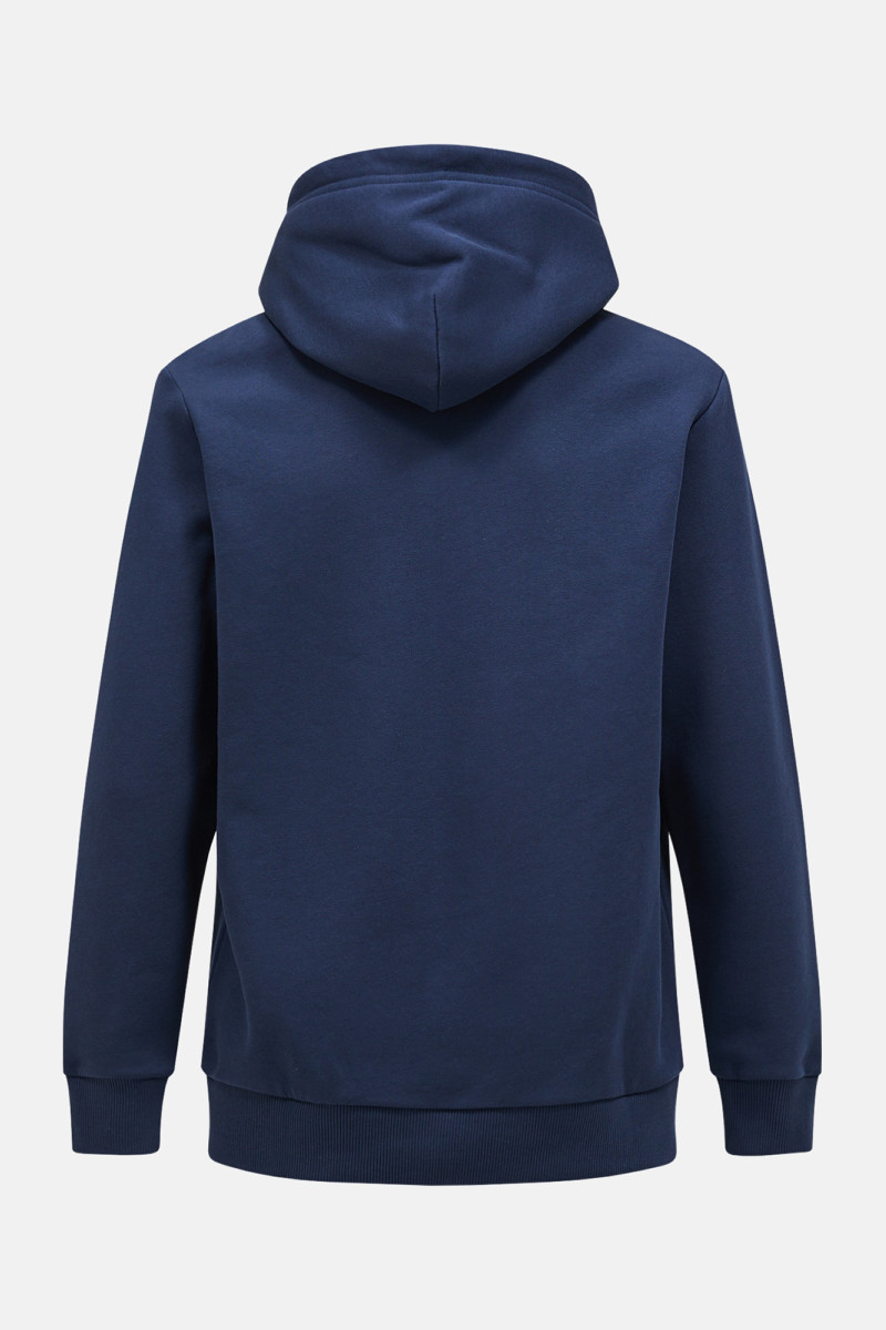 Mikina Peak Performance Original Small Logo Zip Hood Men Blue Shadow