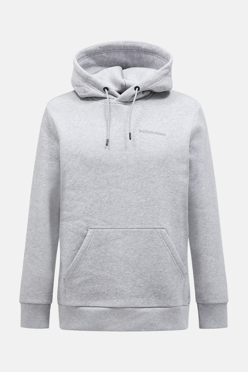 Mikina Peak Performance M Original Small Logo Hoo Med Grey Melange