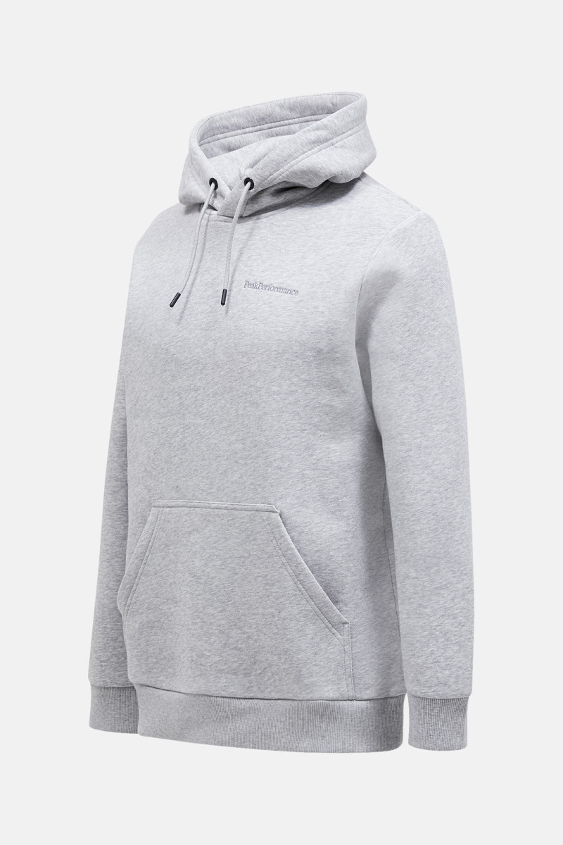 Mikina Peak Performance M Original Small Logo Hoo Med Grey Melange