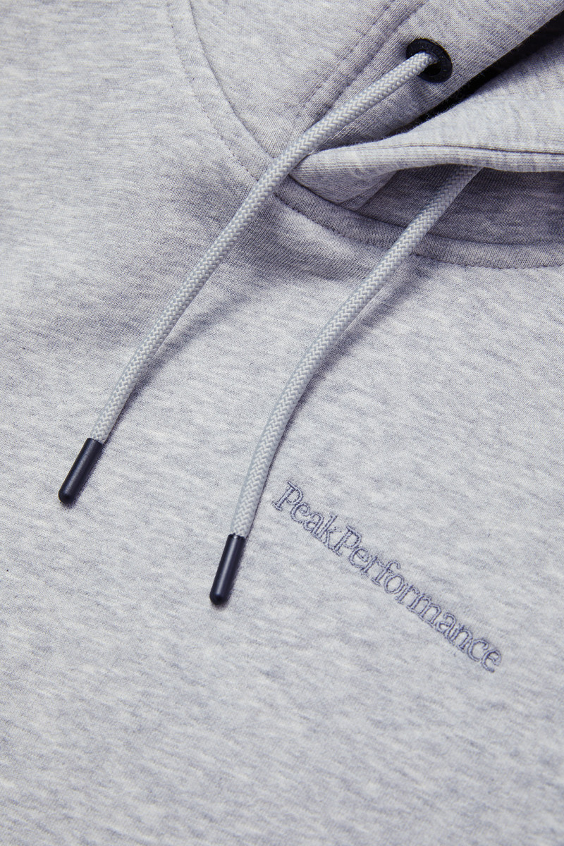 Mikina Peak Performance M Original Small Logo Hoo Med Grey Melange