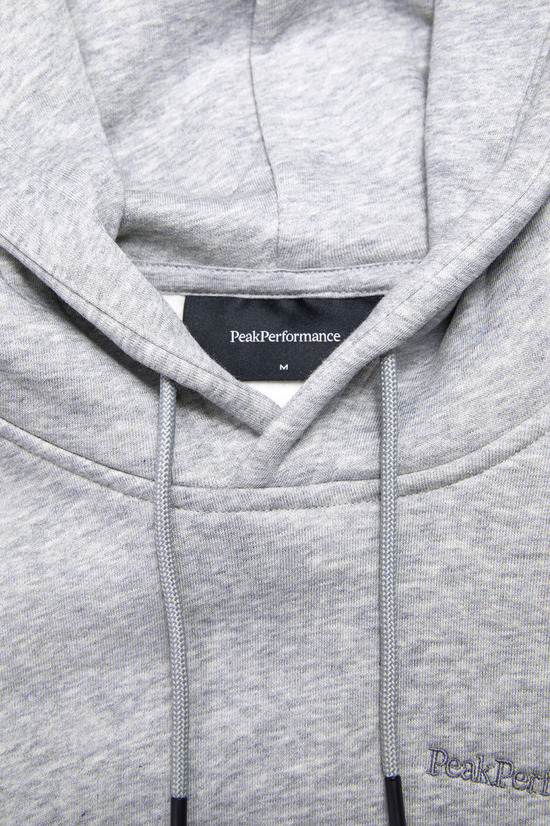 Mikina Peak Performance M Original Small Logo Hoo Med Grey Melange