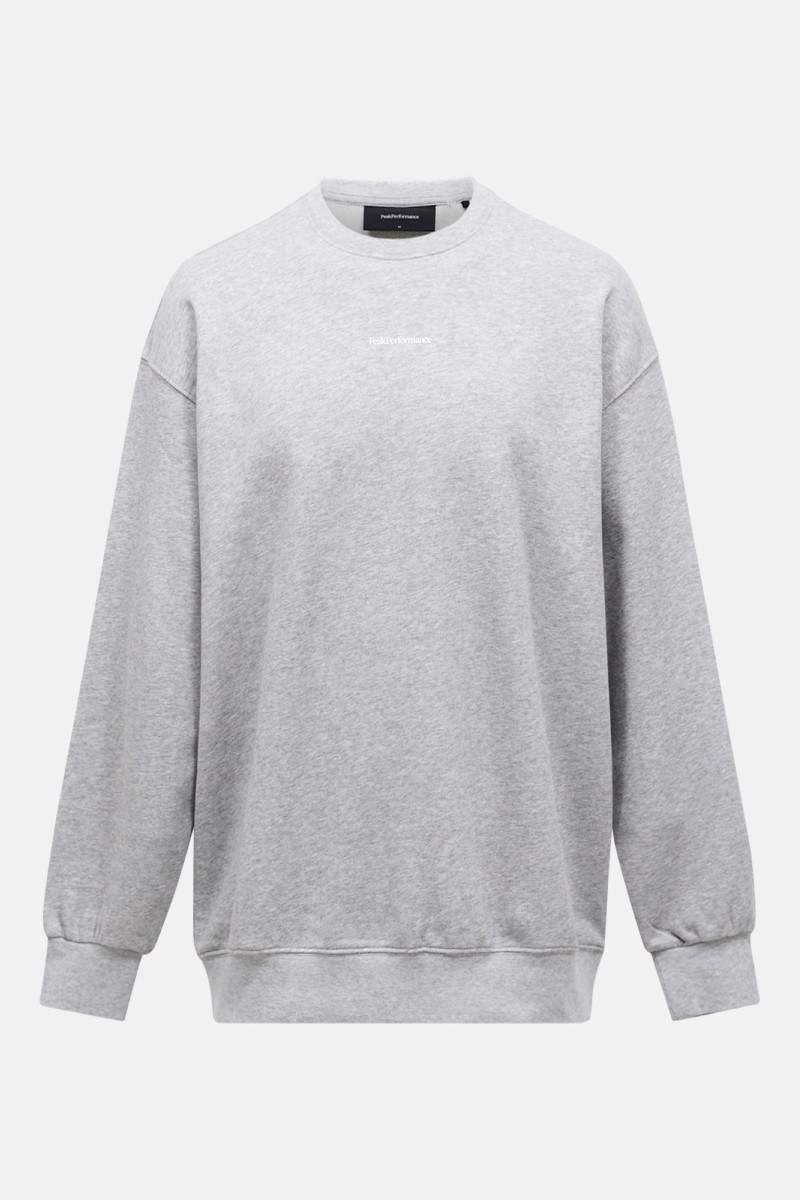Mikina Peak Performance M Original Terry Crew Med Grey Melange