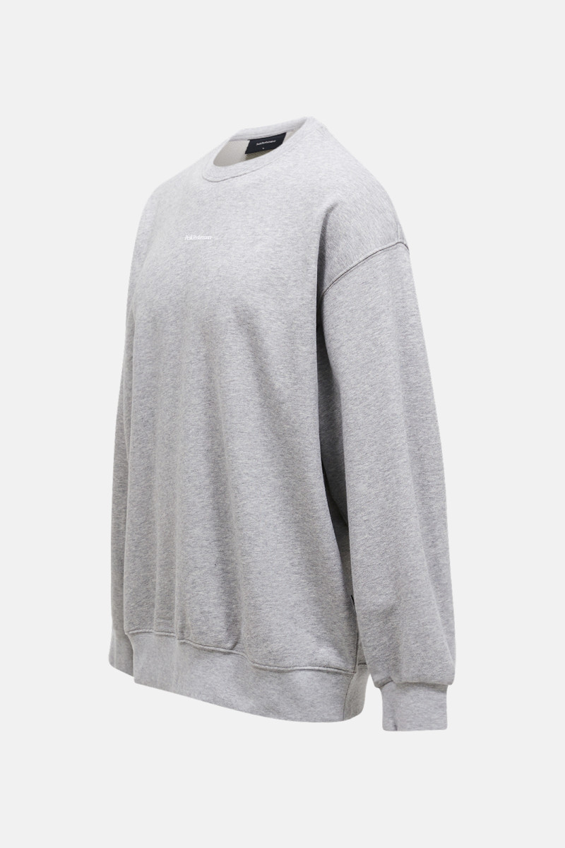 Mikina Peak Performance M Original Terry Crew Med Grey Melange