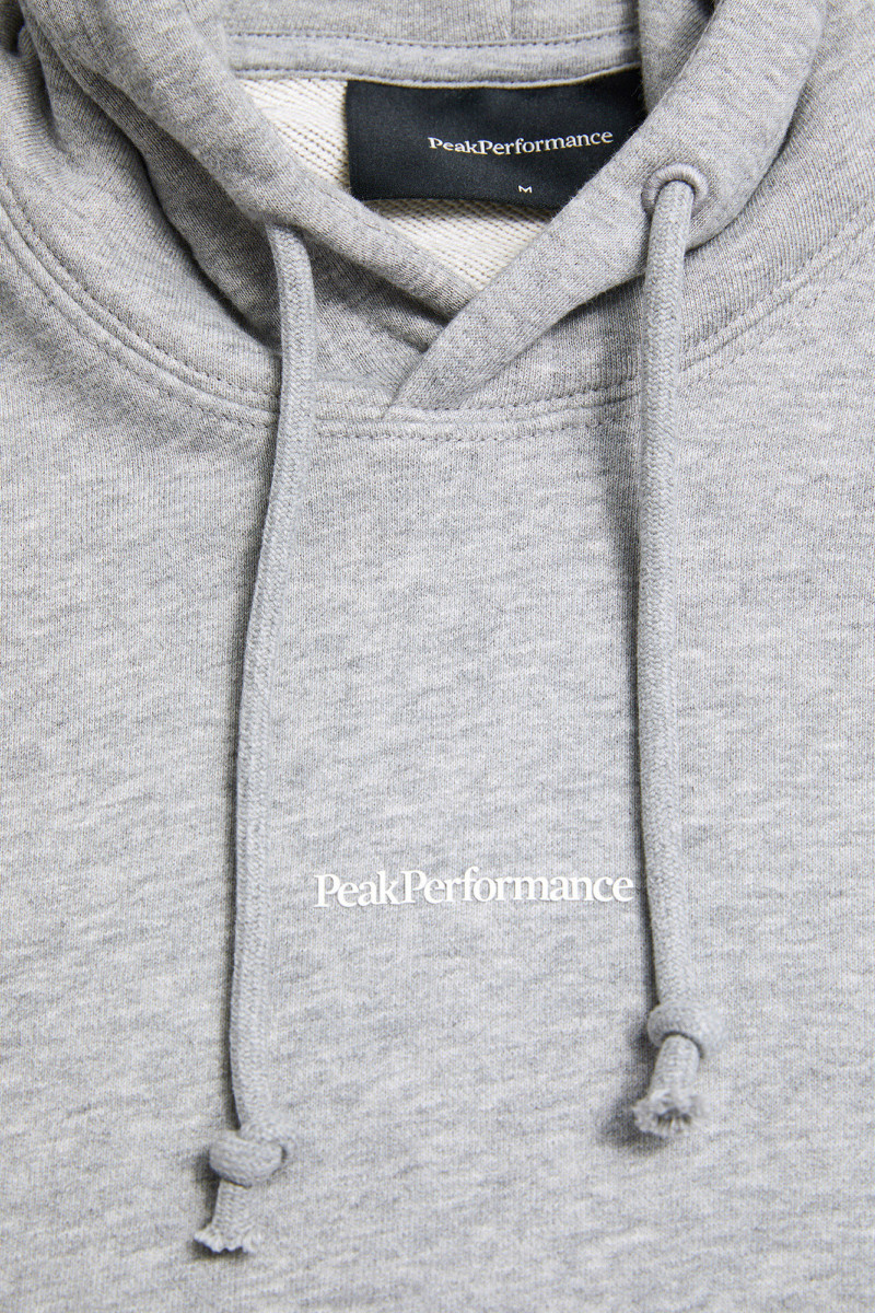 Mikina Peak Performance M Original Terry Hood Med Grey Melange