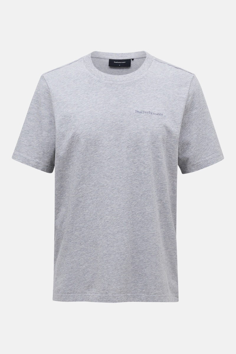 Póló Peak Performance Original Small Logo Tee Men Med Grey Melange