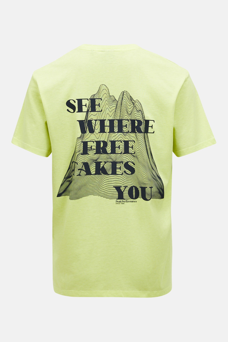 Tričko Peak Performance M Explore Graphic Tee Crystal Green