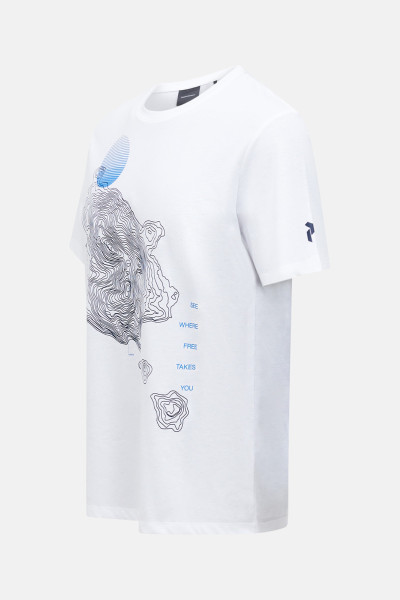 PÓLÓ PEAK PERFORMANCE M EXPLORE GRAPHIC TEE - Kép 2