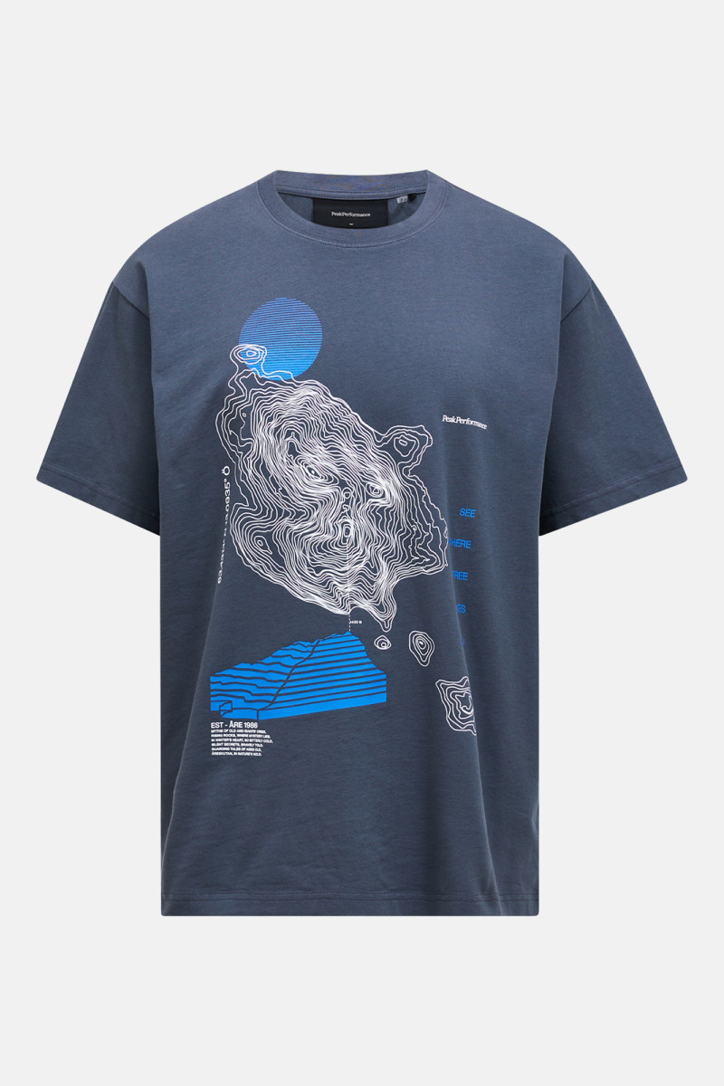 Tričko Peak Performance Graphic Tee Men Mountain Mist