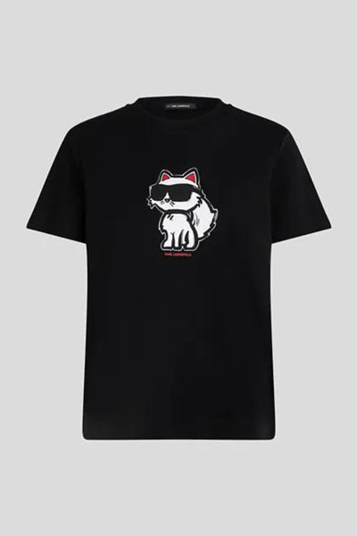 PÓLÓ KARL LAGERFELD IKON SKETCH CHOUPETTE T-SHIRT - Kép 1
