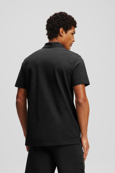 PÓLÓ KARL LAGERFELD KAMEO LOGO PIQUE POLO - Kép 2