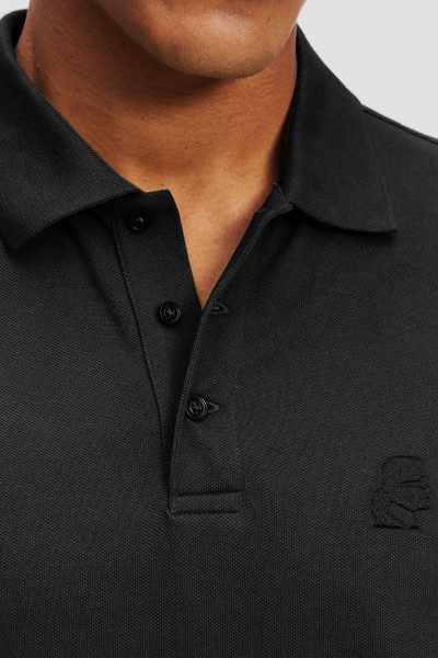 PÓLÓ KARL LAGERFELD KAMEO LOGO PIQUE POLO - Kép 4