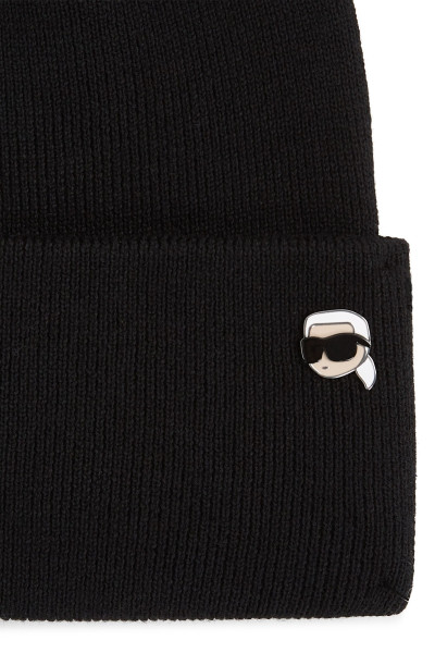 SAPKA KARL LAGERFELD IKON PIN BEANIE - Kép 3