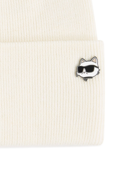 SAPKA KARL LAGERFELD IKON CHOUPETTE PIN BEANIE - Kép 3