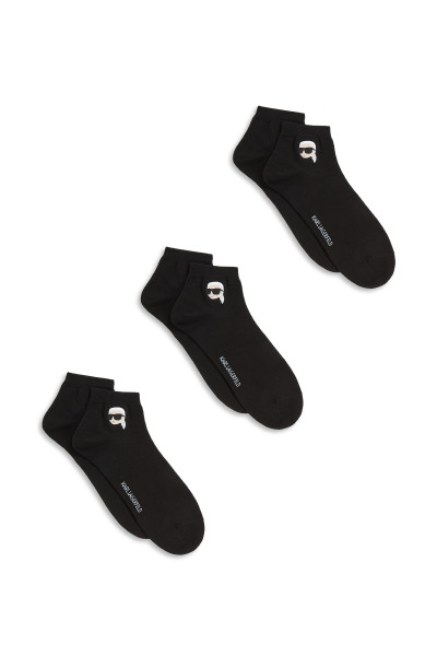 ZOKNI KARL LAGERFELD IKON SNEAKER SOCK 3PK - Kép 2