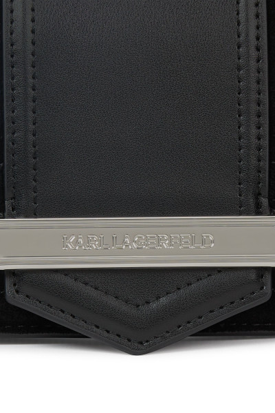 CROSSBODY KARL LAGERFELD K/NOVA SM CROSSBODY SUEDE - Kép 4