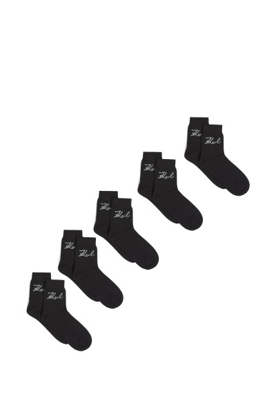 ZOKNI KARL LAGERFELD K/SIGNATURE LOGO SOCK 5P - Kép 2