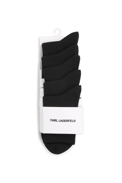 ZOKNI KARL LAGERFELD K/SIGNATURE LOGO SOCK 5P - Kép 4