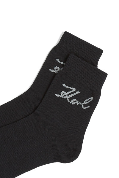 ZOKNI KARL LAGERFELD K/SIGNATURE LOGO SOCK 5P - Kép 5