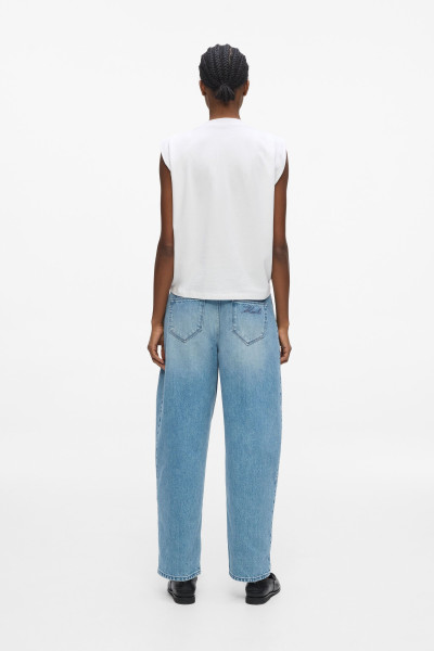 FARMER KARL LAGERFELD BARREL DENIM PANTS - Kép 2