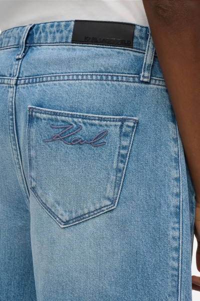 FARMER KARL LAGERFELD BARREL DENIM PANTS - Kép 4