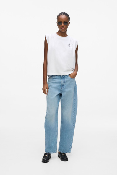FARMER KARL LAGERFELD BARREL DENIM PANTS - Kép 1