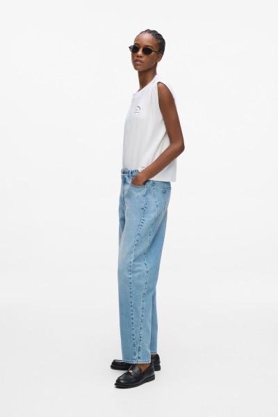 FARMER KARL LAGERFELD BARREL DENIM PANTS - Kép 3