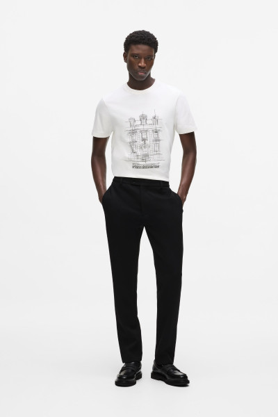 NADRÁG KARL LAGERFELD TAILORED PUNTO PANTS - Kép 1