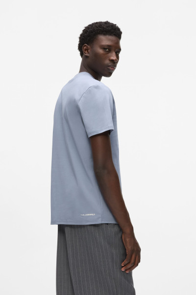 TRIČKO KARL LAGERFELD KL MERCERIZED COTTON T-SHIRT - Fotografia č. 2