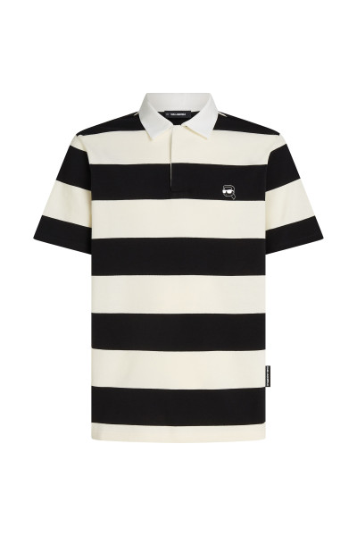 PÓLÓ KARL LAGERFELD IKON HIDDEN PLACKET POLO - Kép 5