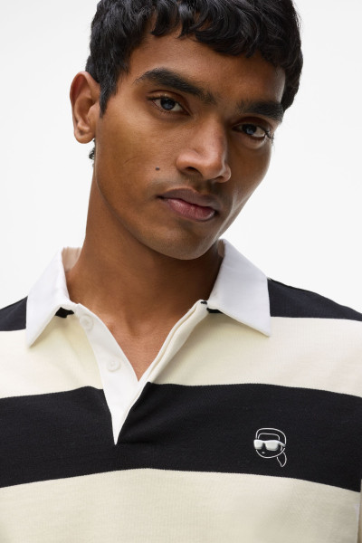 PÓLÓ KARL LAGERFELD IKON HIDDEN PLACKET POLO - Kép 4