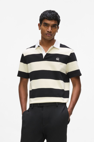 PÓLÓ KARL LAGERFELD IKON HIDDEN PLACKET POLO - Kép 1