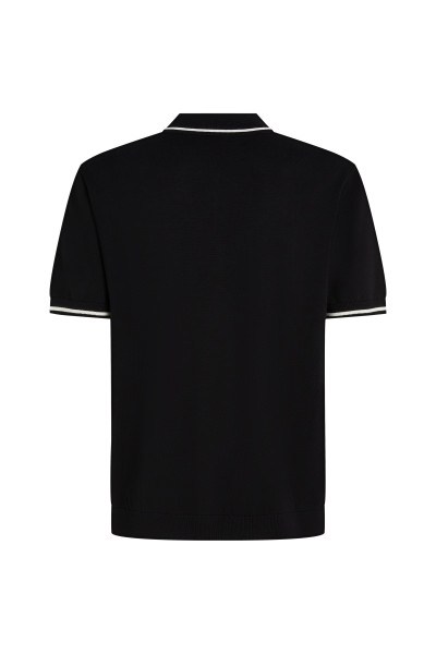 SVETER KARL LAGERFELD SSLV KNIT CONTRAST POLO - Fotografia č. 2