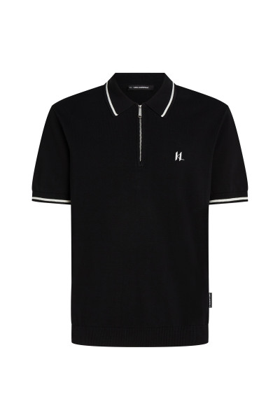 SVETER KARL LAGERFELD SSLV KNIT CONTRAST POLO - Fotografia č. 1