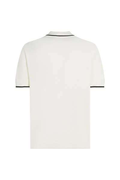 SVETER KARL LAGERFELD SSLV KNIT CONTRAST POLO - Fotografia č. 2