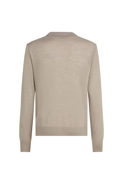PULÓVER KARL LAGERFELD KL MERINO LS POLO - Kép 6