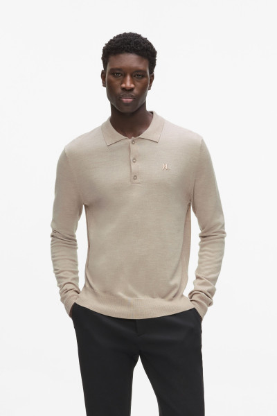 PULÓVER KARL LAGERFELD KL MERINO LS POLO - Kép 1